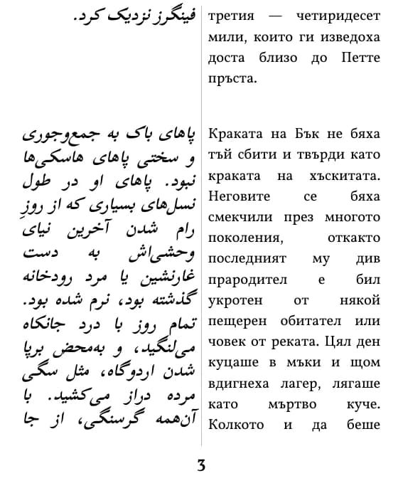یک صفحه با صفحه‌آرایی ستون دوتایی