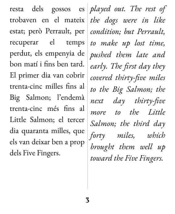 A page in the double column layout