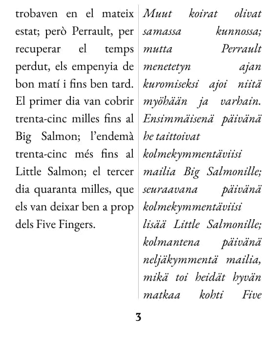 Esimerkkisivu: kaksoispalsta