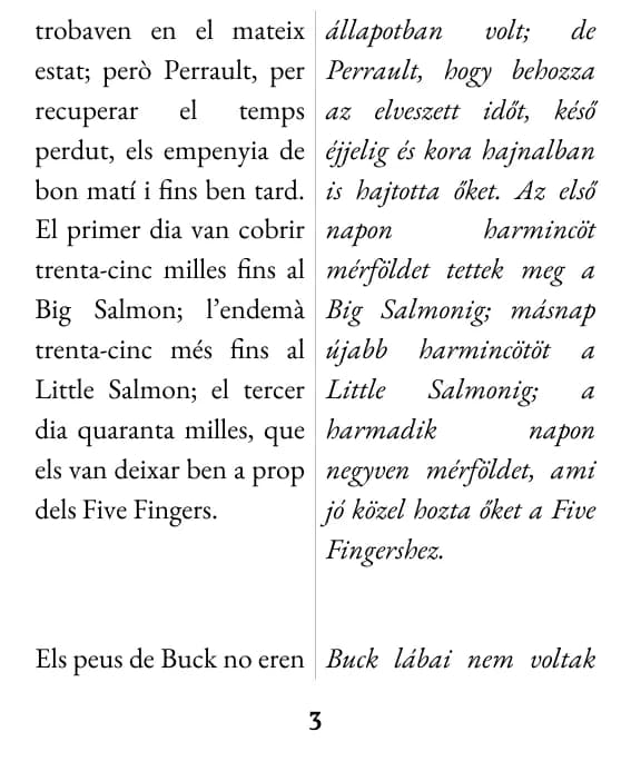 Egy oldal – kettős hasáb