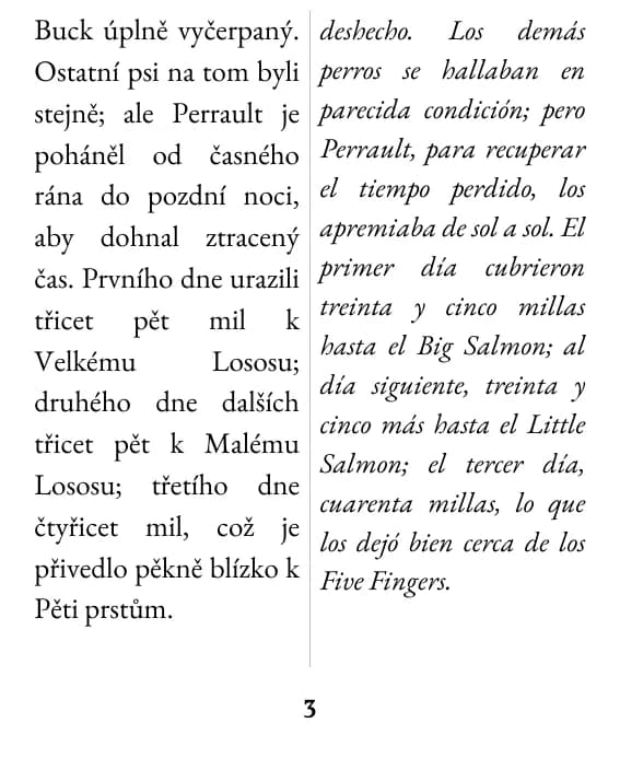 Una página en formato doble columna