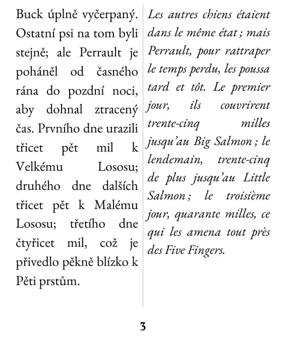 Une page en double colonne