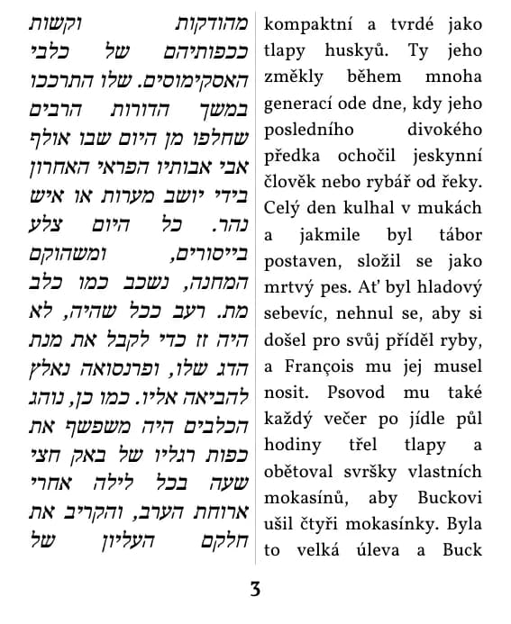 עמוד בתצוגת עמודה כפולה