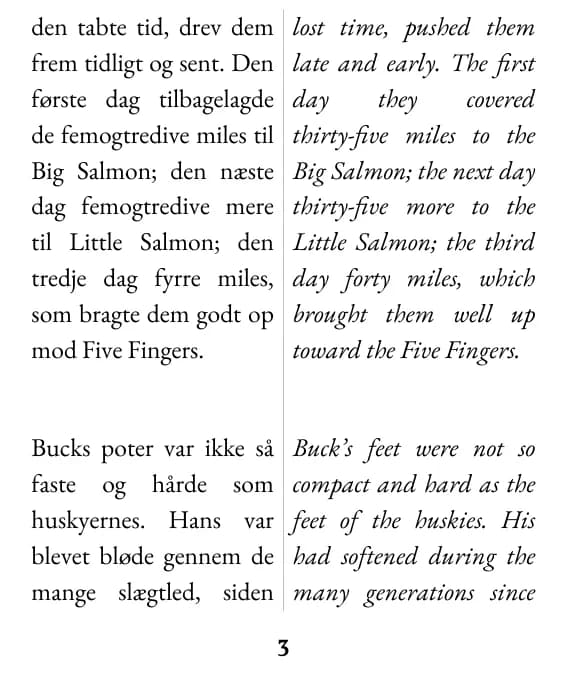 A page in the double column layout