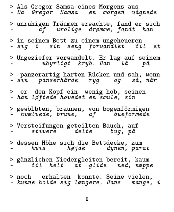 Eksempelside (linje for linje)