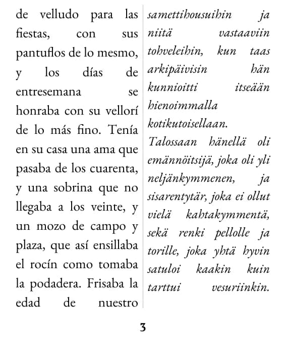 Esimerkkisivu: kaksoispalsta