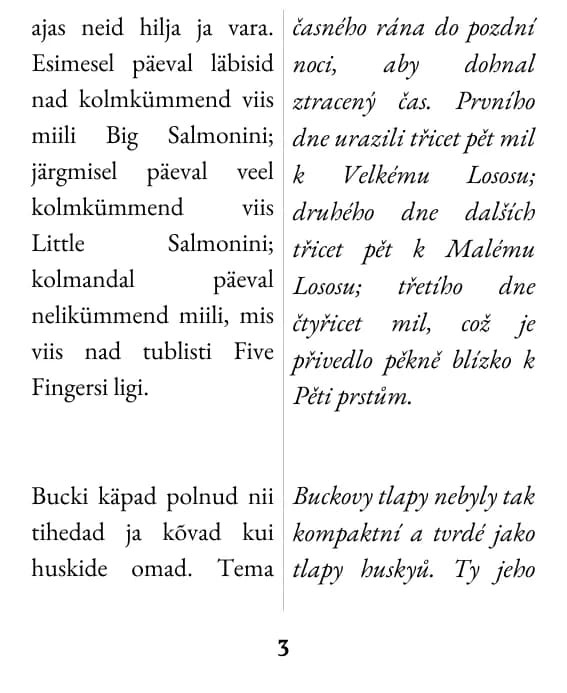 Ukázková stránka, rozvržení: dvojitý sloupec