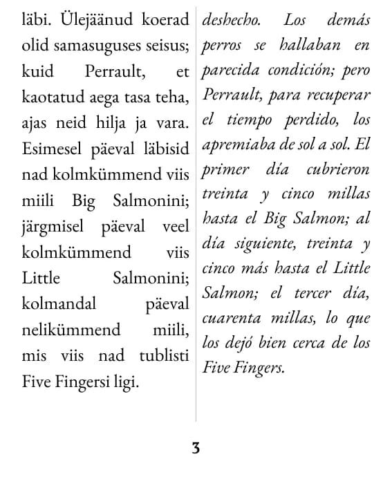 Una página en formato doble columna