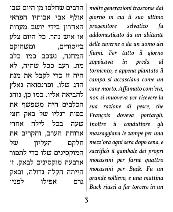 Una pagina con impaginazione doppia colonna