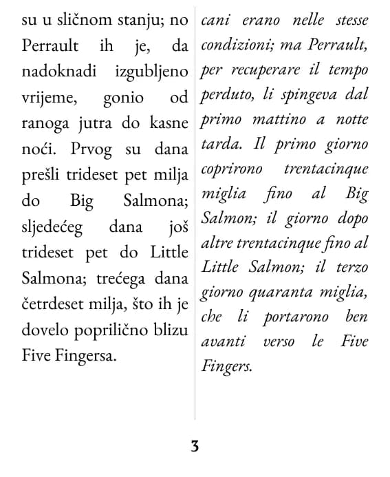 Una pagina con impaginazione doppia colonna