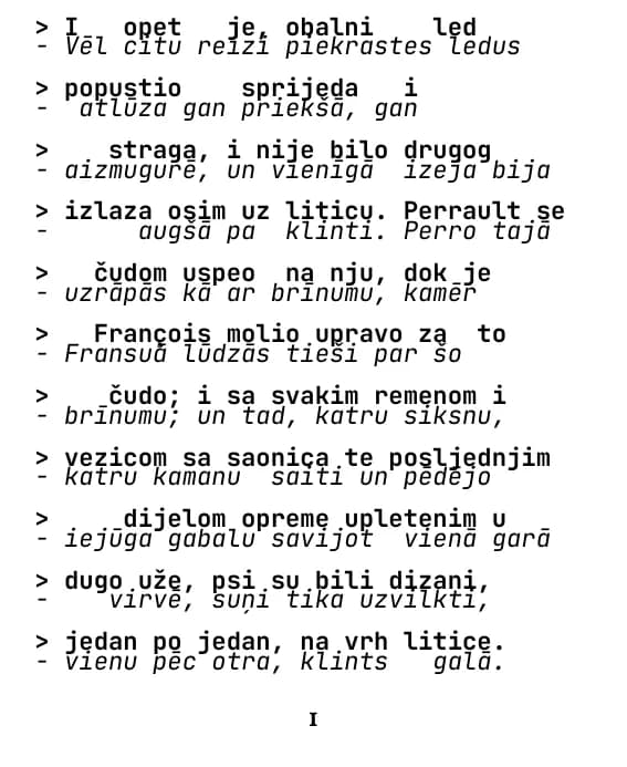 Lapa – rindiņa pēc rindiņas