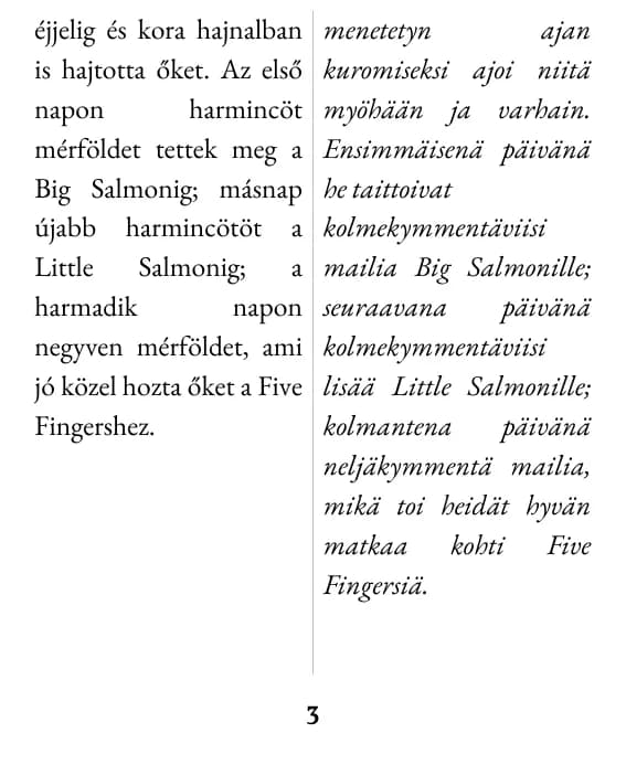 Esimerkkisivu: kaksoispalsta