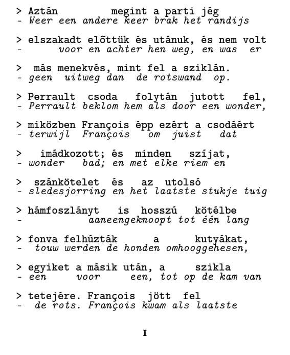Voorbeeldpagina (regel voor regel)