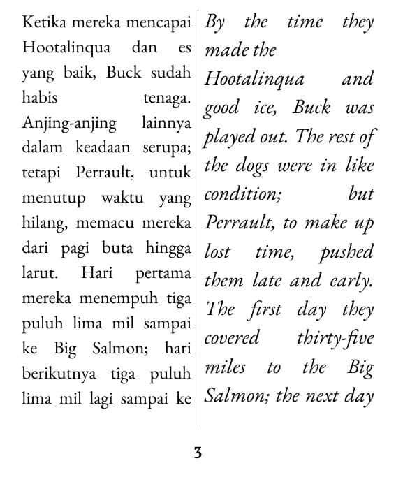 A page in the double column layout