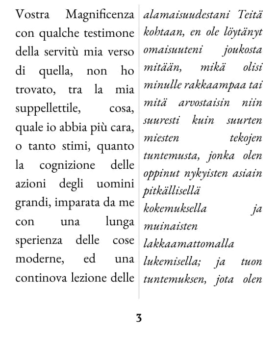 Esimerkkisivu: kaksoispalsta