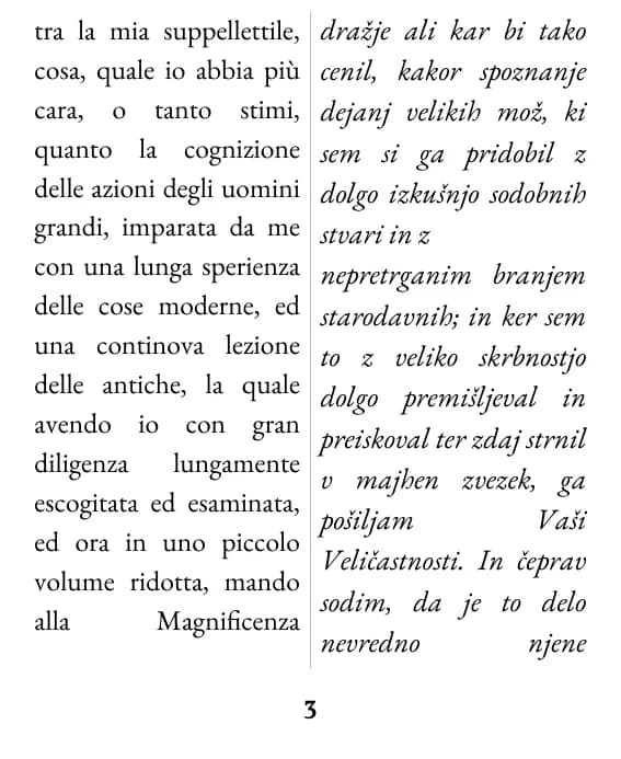 Vzorčna stran, postavitev: dva stolpca
