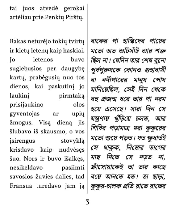 ডাবল কলাম লেআউটের একটি পৃষ্ঠা