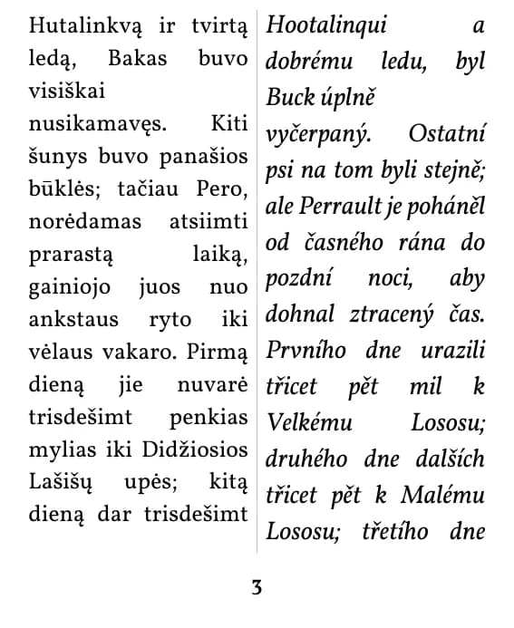 Ukázková stránka, rozvržení: dvojitý sloupec