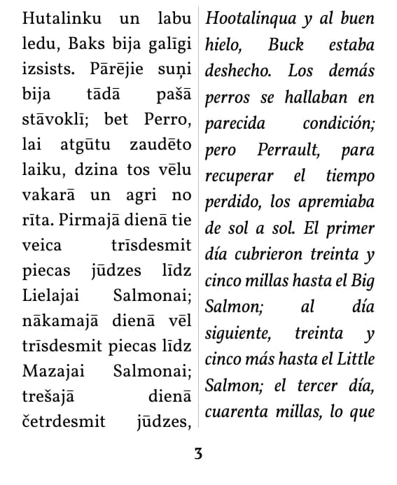 Una página en formato doble columna