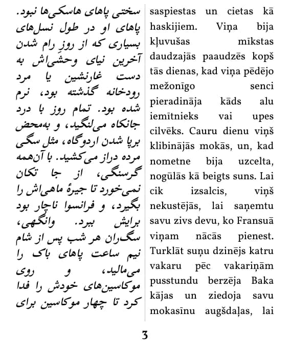 یک صفحه با صفحه‌آرایی ستون دوتایی