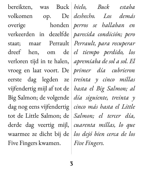 Una página en formato doble columna