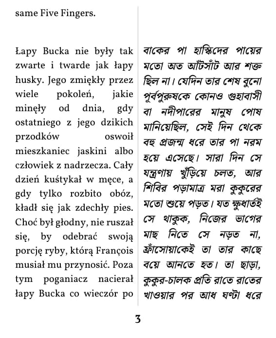 ডাবল কলাম লেআউটের একটি পৃষ্ঠা