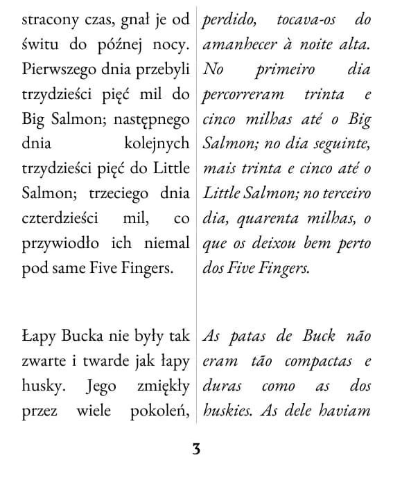 Uma página no formato coluna dupla