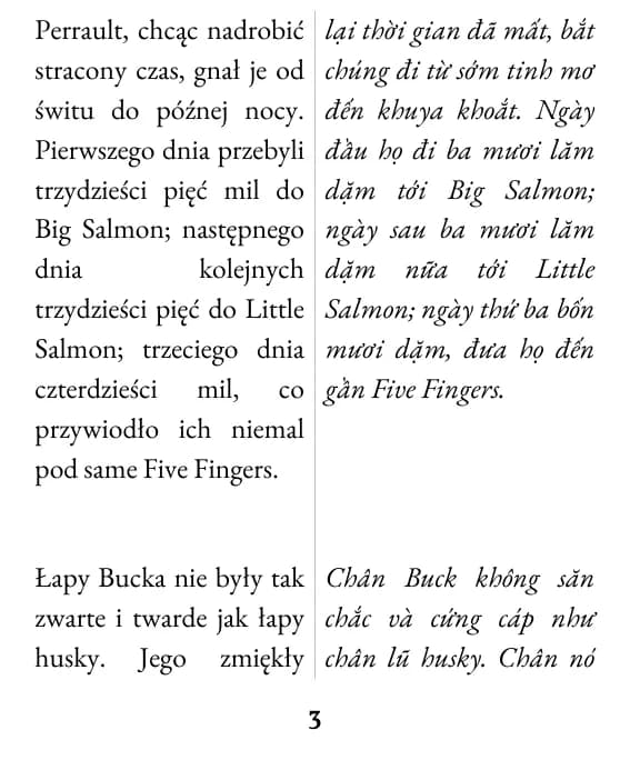 Một trang trình bày hai cột