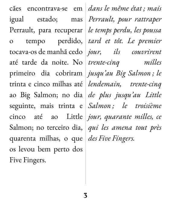 Une page en double colonne