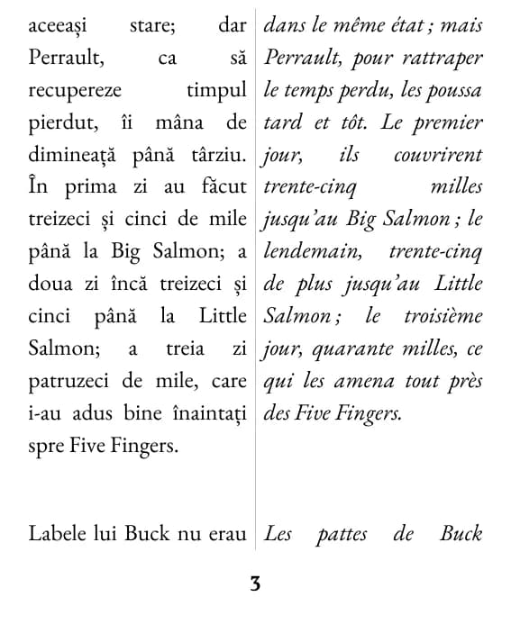Une page en double colonne