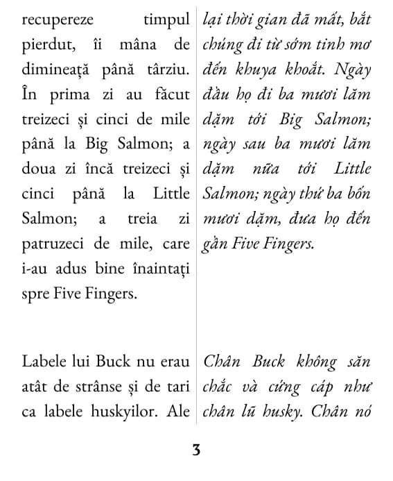 Một trang trình bày hai cột