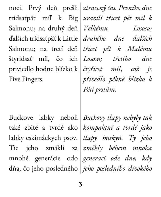 Ukázková stránka, rozvržení: dvojitý sloupec