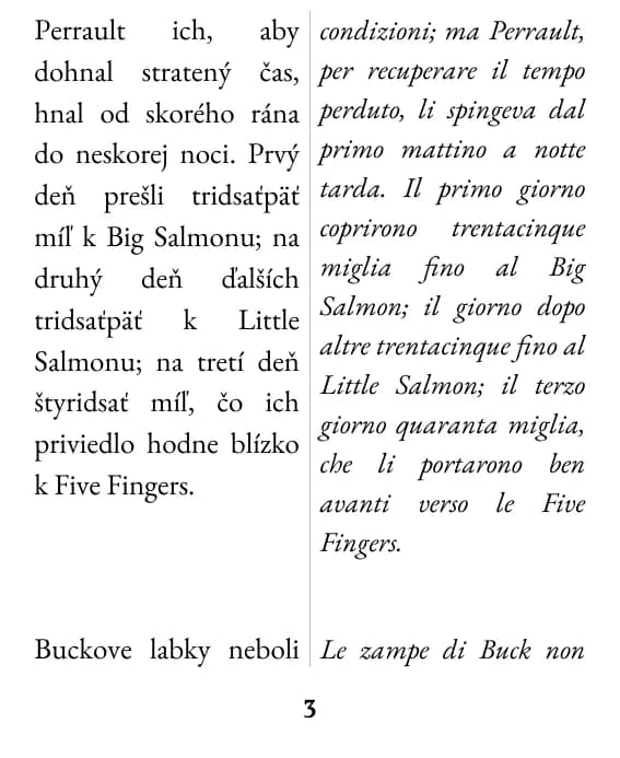 Una pagina con impaginazione doppia colonna