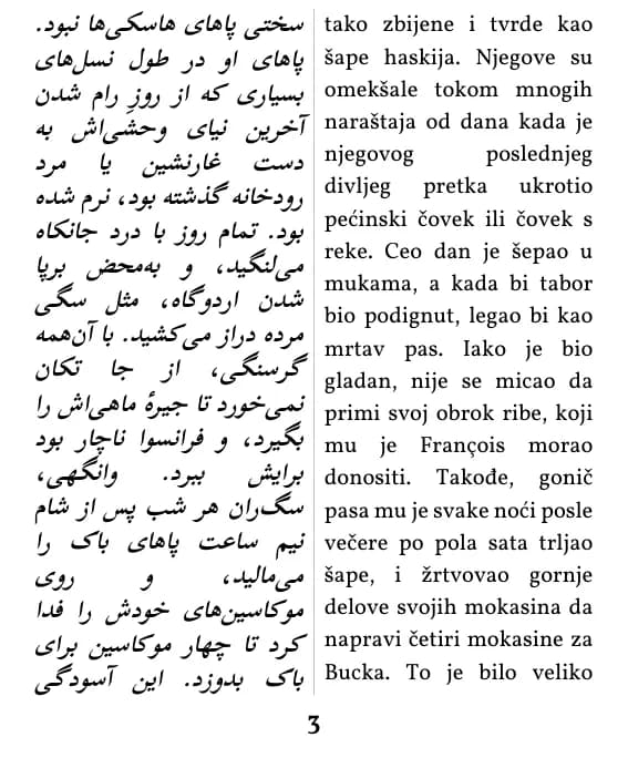 یک صفحه با صفحه‌آرایی ستون دوتایی