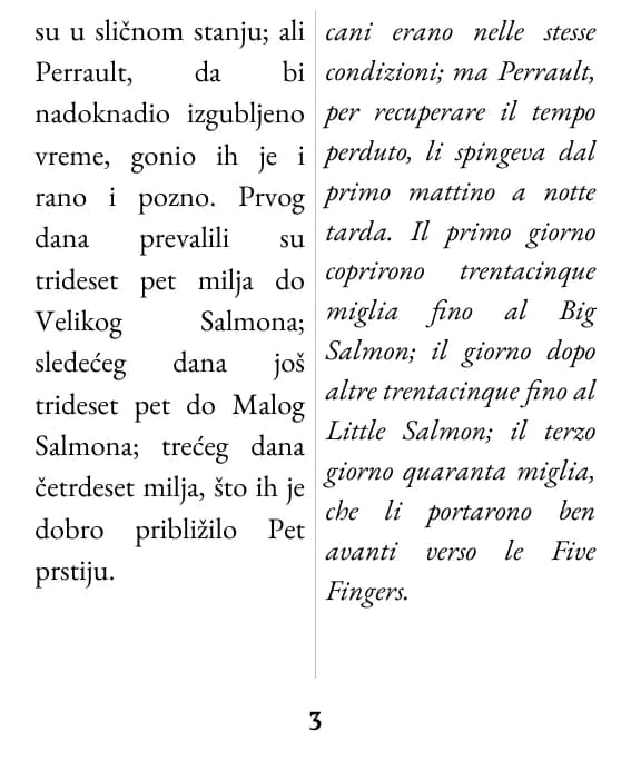 Una pagina con impaginazione doppia colonna