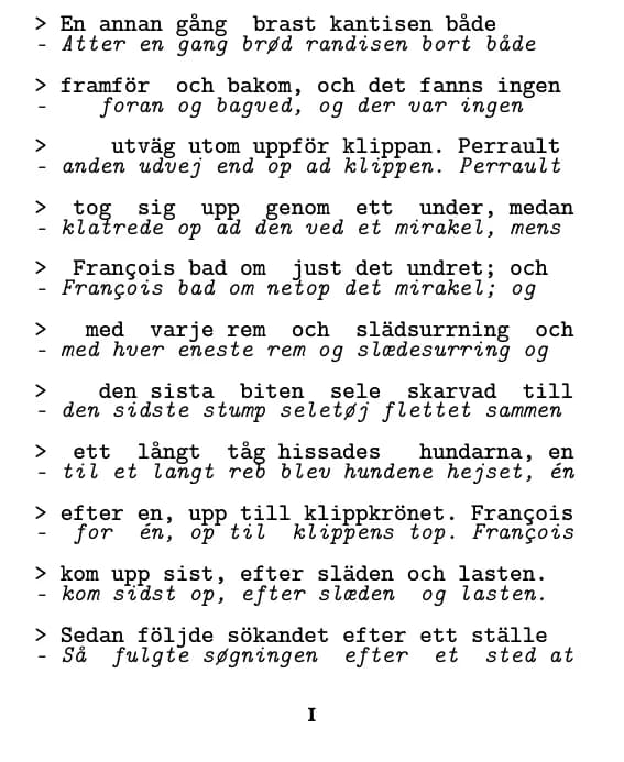 Eksempelside (linje for linje)