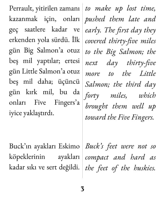 A page in the double column layout