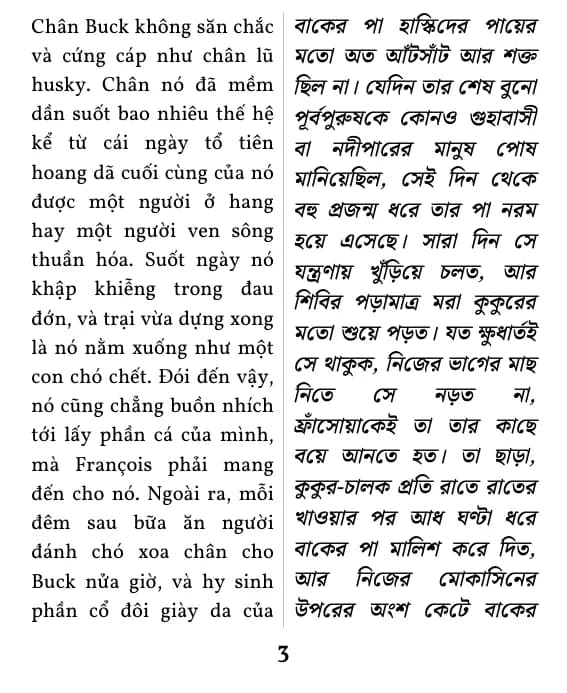 ডাবল কলাম লেআউটের একটি পৃষ্ঠা
