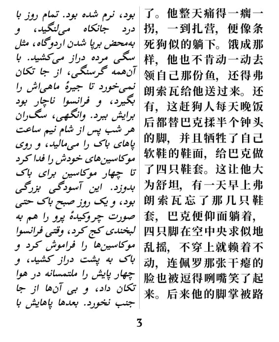 یک صفحه با صفحه‌آرایی ستون دوتایی