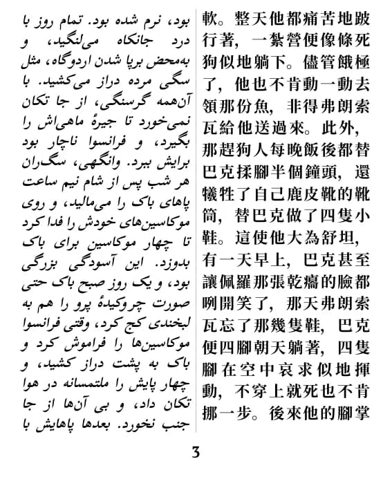یک صفحه با صفحه‌آرایی ستون دوتایی