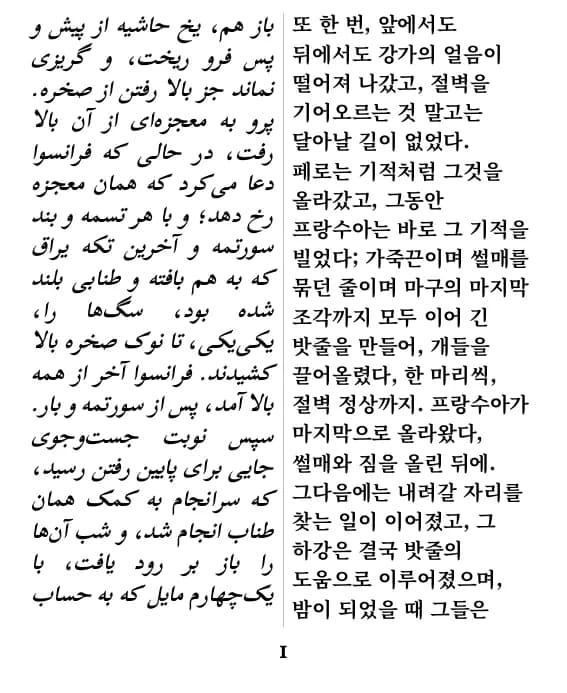 잭 런던, 야성의 부름، صفحهٔ 1 از گزیده با صفحهآرایی ستون دوتایی