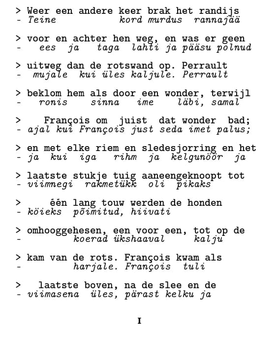 Jack London, De roep van de wildernis, katkendi lehekülg 1 (rida-realt)